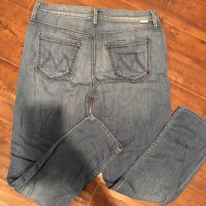 MOTHER cropped boyfriend jeans